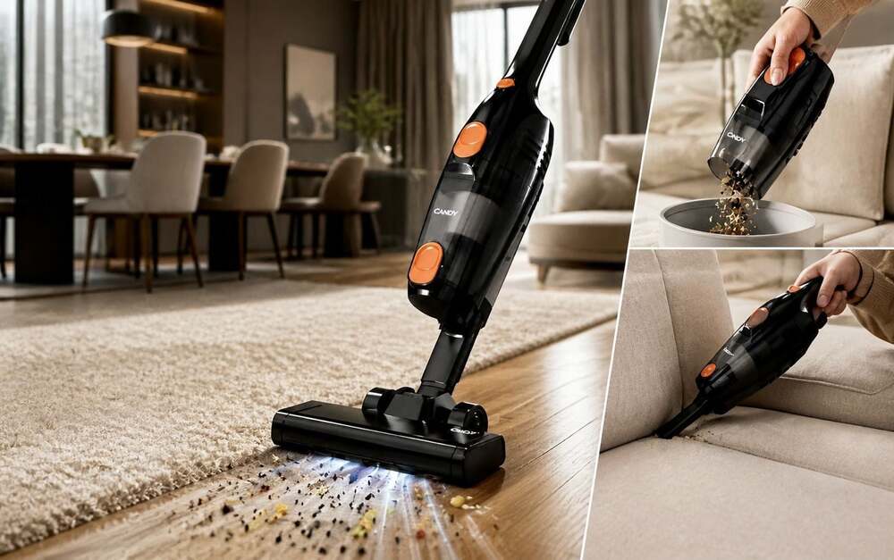 CANDY Stick Vacuum Cleaner CSC-S600A(B)US